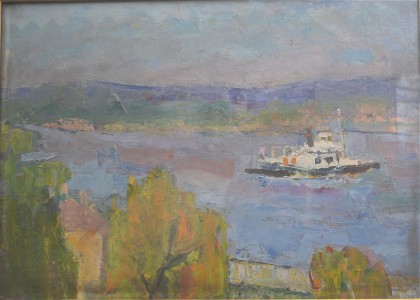 Tablou Rodica Pandele - Vapor pe râu