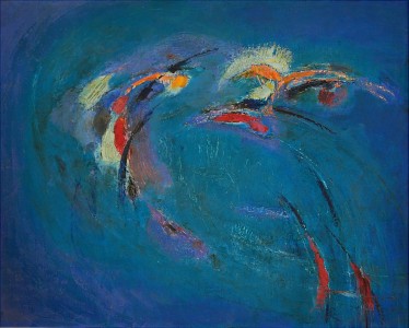 Rodica Pandele, Călătorie spaţială, u/p, 82 x 100 cm, PR 1614