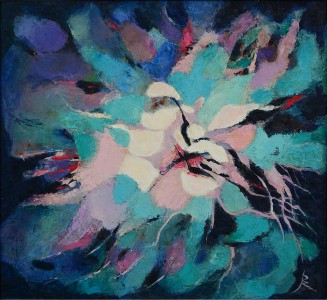 Pandele Rodica-Mihaela, Spaţii celeste III, u/p, 60 x 65 cm, PR 2187